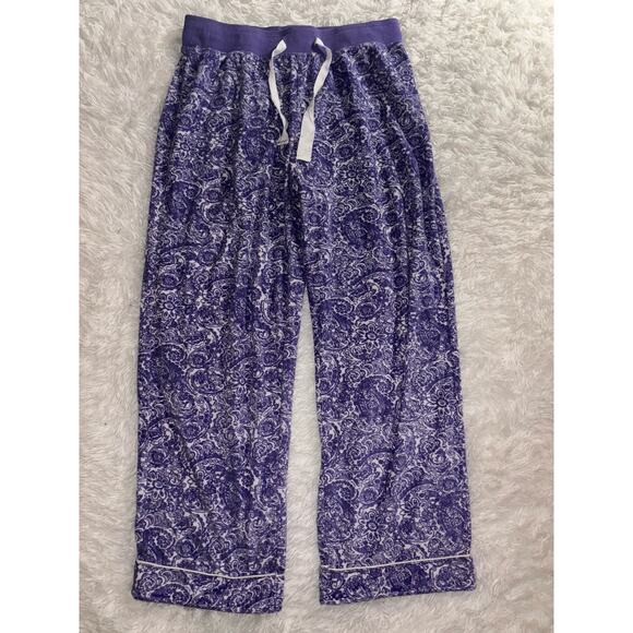 Nautica women's sz. M purple design soft, comfortable pj bottoms. Great pair - Picture 1 of 8